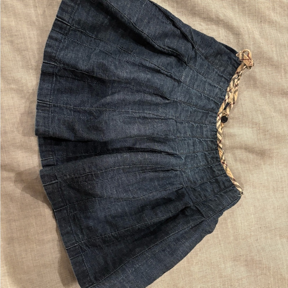 Burberry Dark Blue A-Line Skirt